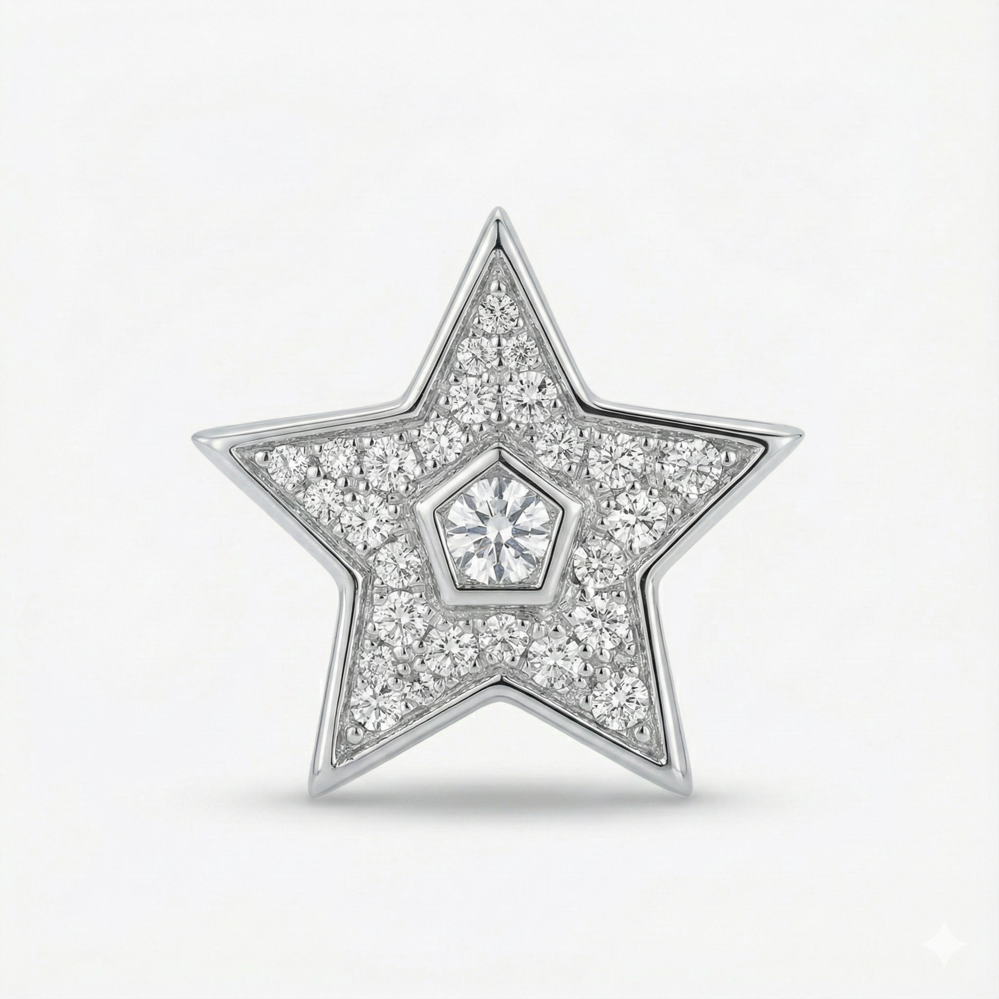 Silver Stellar Five Studs