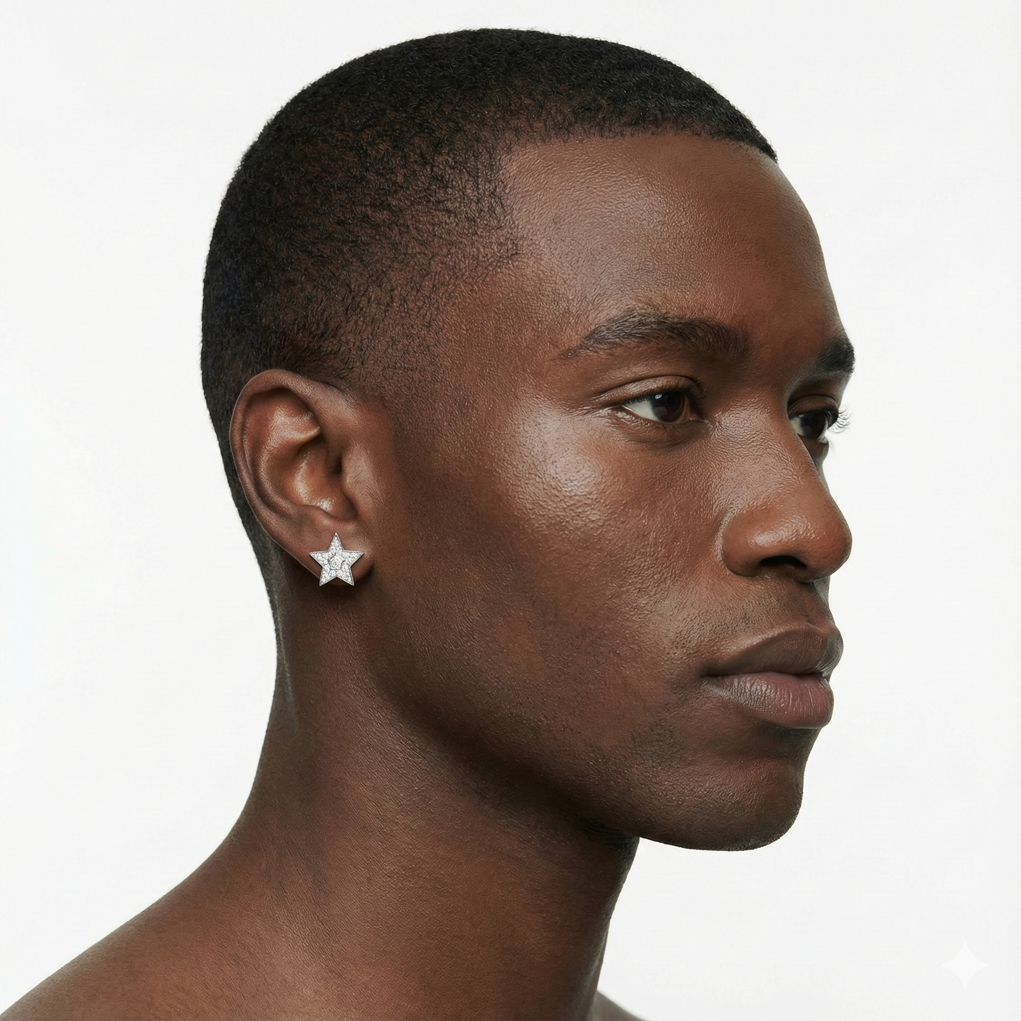 Silver Stellar Five Studs