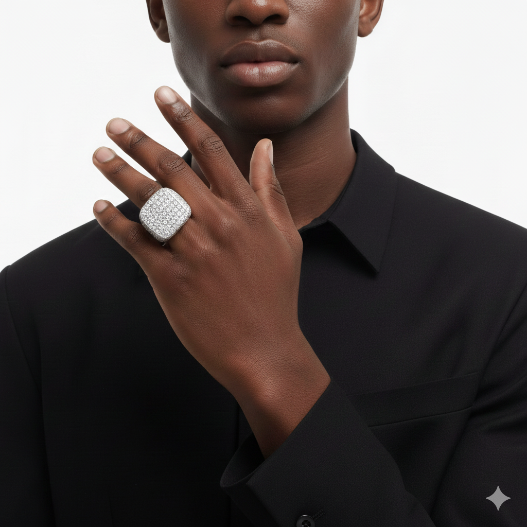 The Monolith Iced Ring