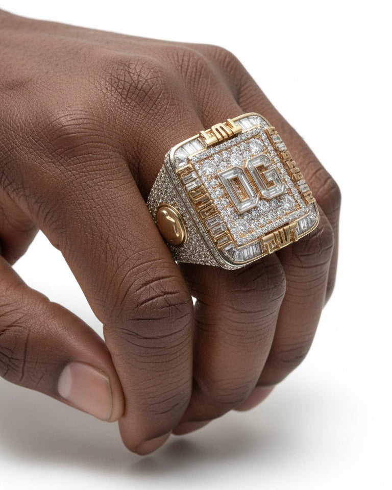 Halo Statement Ring (Custom made)