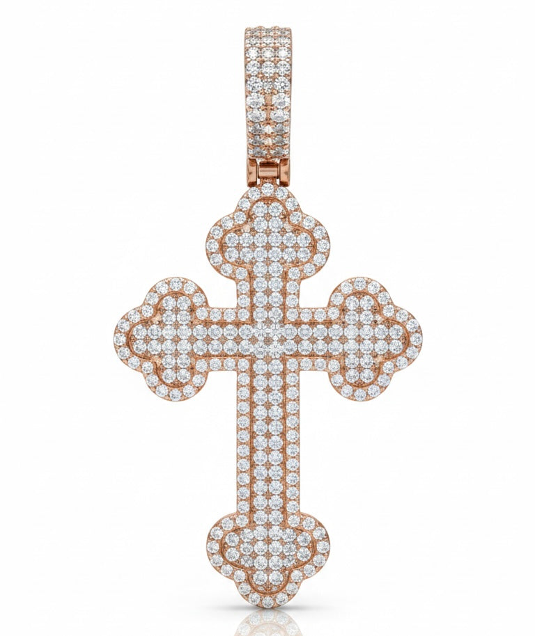 Lagacy Cross Pendant with 2mm tennis chain.