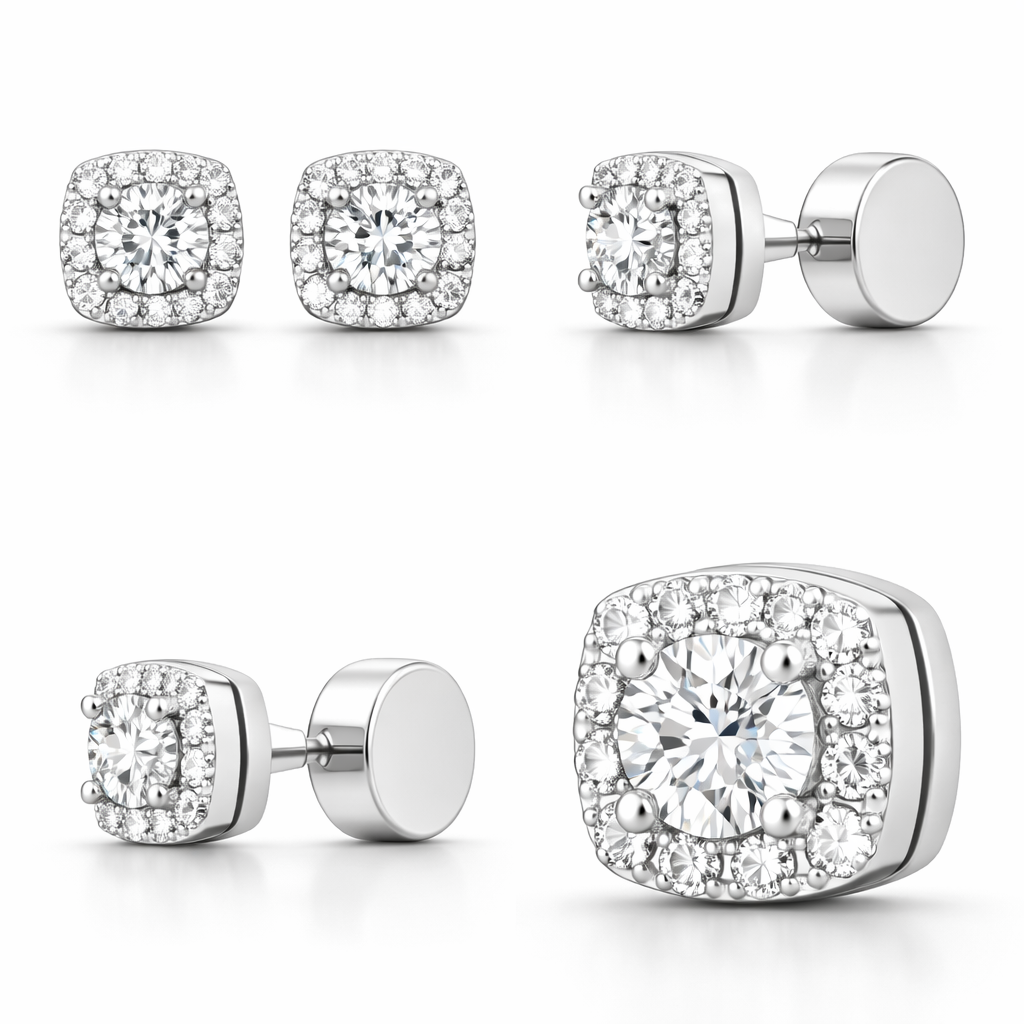 Magnetic stud earrings